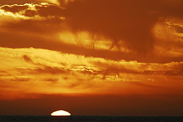 Sunrise in the Gulf of California (Sea of Cortez), Mexico.