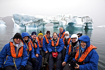 Guests from the Lindblad Expedition ship National Geographic Endeavour, Antarctica