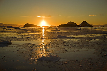 The Lindblad Expedition ship National Geographic Endeavour operating in and around the Antarctic peninsula in Antarctica