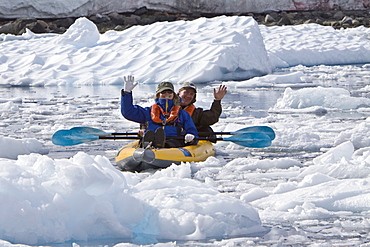 Natural history staff from the Lindblad Expedition ship National Geographic Endeavour doing various things in and around the Antarctic Peninsula