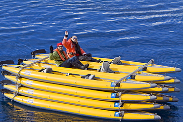 Natural history staff from the Lindblad Expedition ship National Geographic Endeavour doing various things in and around the Antarctic Peninsula