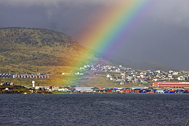 Views of the town of Ushuaia, Argentina