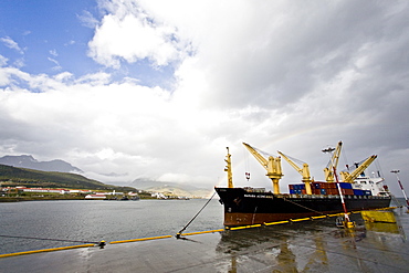 Views of the town of Ushuaia, Argentina