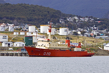 Views of the town of Ushuaia, Argentina