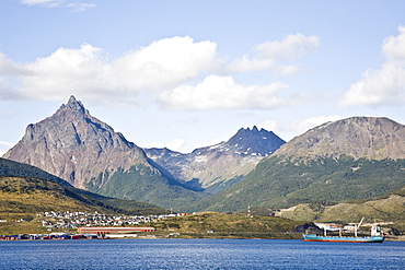 Views of the town of Ushuaia, Argentina