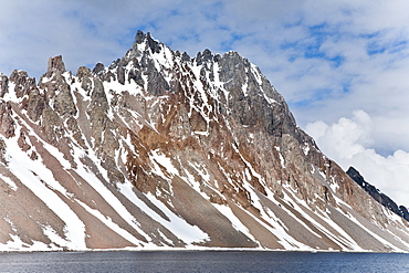 Views of Bourgeois Fjord, Pourquoi Pas Island and Blaiklock Island and the west coast of Graham Land