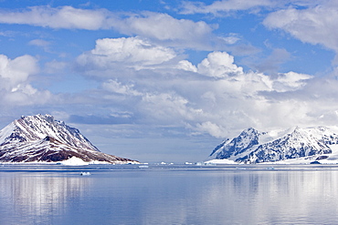 Views of Bourgeois Fjord, Pourquoi Pas Island and Blaiklock Island and the west coast of Graham Land