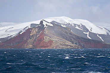 Views of Deception Island, an island in the South Shetland Islands off the Antarctic Peninsula