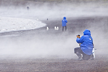 Views of Deception Island, an island in the South Shetland Islands off the Antarctic Peninsula