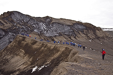 Views of Deception Island, an island in the South Shetland Islands off the Antarctic Peninsula