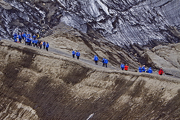 Views of Deception Island, an island in the South Shetland Islands off the Antarctic Peninsula