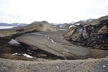 Views of Deception Island, an island in the South Shetland Islands off the Antarctic Peninsula