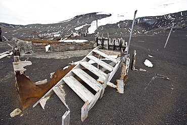 Views of Deception Island, an island in the South Shetland Islands off the Antarctic Peninsula