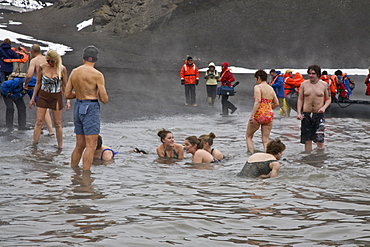 Views of Deception Island, an island in the South Shetland Islands off the Antarctic Peninsula