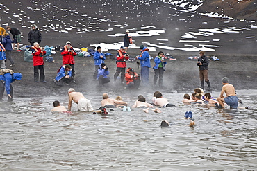 Views of Deception Island, an island in the South Shetland Islands off the Antarctic Peninsula