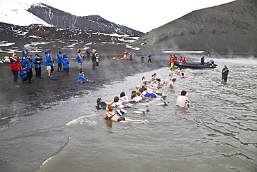 Views of Deception Island, an island in the South Shetland Islands off the Antarctic Peninsula