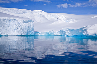 The Lindblad Expeditions ship National Geographic Explorer pushes through ice near Larrouy Island in Grandidier Channel