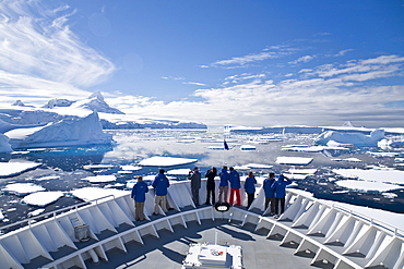 Guests from the Lindblad Expedition ship National Geographic Explorer, Antarctica