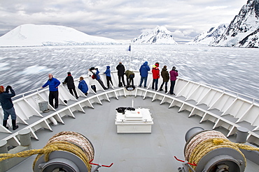 Guests from the Lindblad Expedition ship National Geographic Explorer, Antarctica