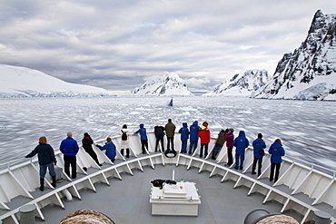 Guests from the Lindblad Expedition ship National Geographic Explorer, Antarctica