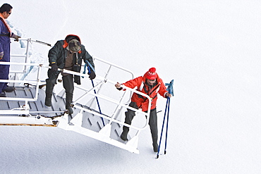 Natural history staff from the Lindblad Expedition ship National Geographic Endeavour doing various things in and around the Antarctic Peninsula