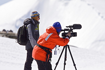 Natural history staff from the Lindblad Expedition ship National Geographic Explorer doing various things in and around the Antarctic Peninsula