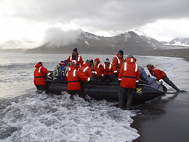 Natural history staff from the Lindblad Expedition ship National Geographic Explorer doing various things in and around the Antarctic Peninsula