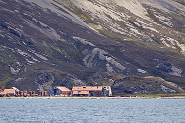 Views of Stromness Whaling Station, South Georgia Island in the Southern Ocean, Antarctica