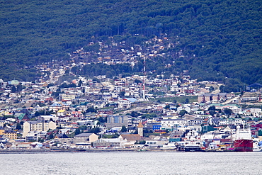 Views of the town of Ushuaia, Argentina