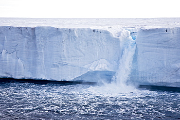 Views of Austfonna, an ice cap located on Nordaustlandet in the Svalbard archipelago, Norway