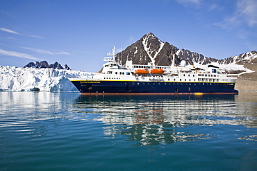 The Lindblad Expedition ship National Geographic Explorer, Svalbard Archipelago, Antarctica