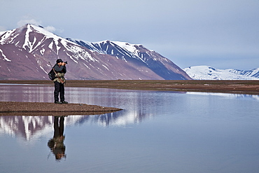 Natural history staff from the Lindblad Expedition ship National Geographic Explorer doing various things in and around the Svalbard Archipelago