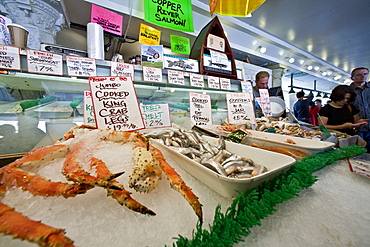 Views of the famous Pike Street Market in downtown Seattle, Washington State, USA