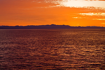 Sunrise/sunset in the Gulf of California (Sea of Cortez), Mexico.