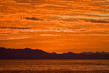 Sunrise/sunset in the Gulf of California (Sea of Cortez), Mexico.