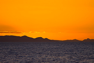 Sunrise/sunset in the Gulf of California (Sea of Cortez), Mexico.