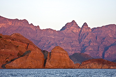 Sunrise on  Isla Danzante in the Gulf of California (Sea of Cortez), Baja California Sur, Mexico. 