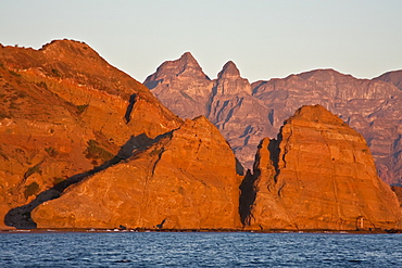 Sunrise on  Isla Danzante in the Gulf of California (Sea of Cortez), Baja California Sur, Mexico. 