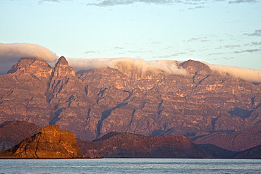 Sunrise on  Isla Danzante in the Gulf of California (Sea of Cortez), Baja California Sur, Mexico. 