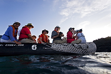 Lindblad Expeditions Guests doing fun and exciting things in the Galapagos Island Archipeligo, Ecuador. No model releases.