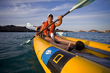 Lindblad Expeditions Guests doing fun and exciting things in the Galapagos Island Archipeligo, Ecuador. No model releases.