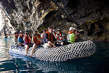 Lindblad Expeditions Guests doing fun and exciting things in the Galapagos Island Archipeligo, Ecuador. No model releases.