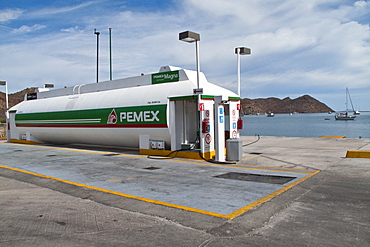 New marina construction (2009) at Puerto Escondido, Baja California Sur, Mexico.