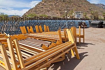 Views of the new (2009) marina still under construction at Puerto Escondido, Baja California Sur, Mexico.