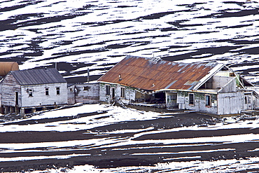 Views of Deception Island, an island in the South Shetland Islands off the Antarctic Peninsula