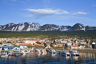 The town of Ushuaia, Argentina