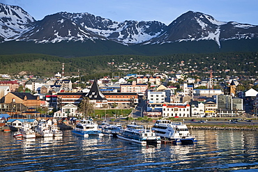 The town of Ushuaia, Argentina