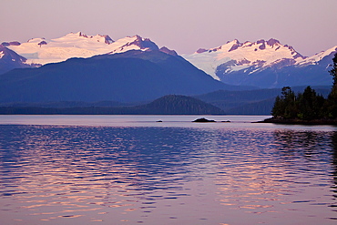 Sunrise on East Point, Chichagof Island, Southeast Alaska, USA, Pacific Ocean.