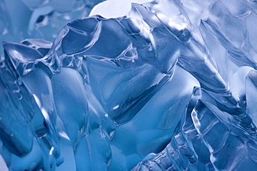 Glacial iceberg detail from ice calved off the Sawyer Glacier in Tracy Arm, Southeast Alaska, USA, Pacific Ocean