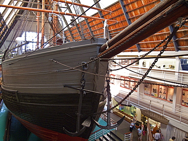 Views of the Arctic ship Fram, Oslo, Norway